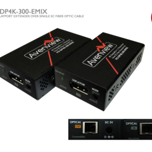 4K DisplayPort Extender over Single SC Fiber Optic Cable