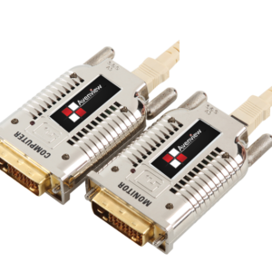 DVI Extender over Fiber with EMI Shielding, extends up to 1000m
