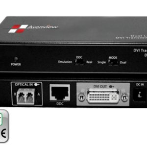 Dual Link DVI Extender over 2 LC Fiber Cable, HDCP Compliant