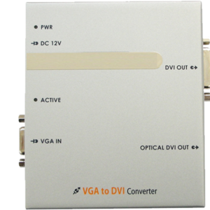 VGA to DVI Extender over Fiber, Includes Receivers