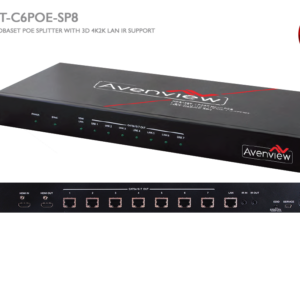 1×8 HDBaseT HDMI POE CAT5/6/7 Splitter 4K2K 3D IR Support