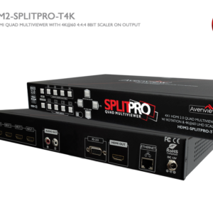 4×1 HDMI 2.0 Quad Multiviewer with 4K@60 UHD Scaler