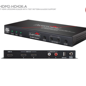 1X2 Port HDMI Up/Down Scaler with Test Pattern & Audio Support