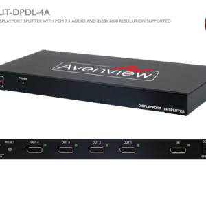 1×4 DisplayPort with PCM and 2560×1600 Support