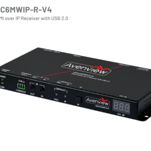HDM-C6MWIP-R-V4 4K60 HDMI over IP Receiver with USB 2.0